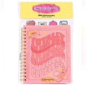 CLUELESS 30th Anniversary Blush Pink Colored Journal 96 Sheets /Sealed